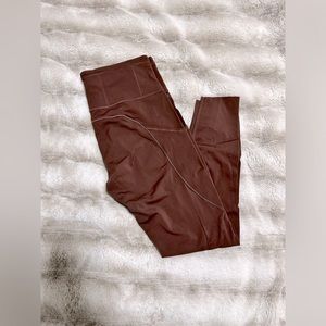 Lululemon Fast and Free High-Rise Tight 25” - Brown Earth